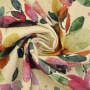 Viscose Linnen bloemranken, naturel