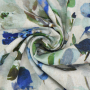 Viscose Linnen Flower Dream, groen