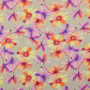 Viscose Linnen Flower Paradise, naturel
