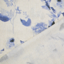 Viscose Linnen Flower Rain, blauw