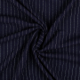 Viscose Linen Mix Stripes, dark blue