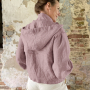 Viscose linnen mix uni, oudroze