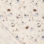 Viscose Linnen pale flowers, naturel