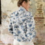 Viscose Linnen Rose Dream, blauw
