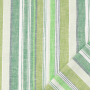 Tissu lin viscose rayé, vert foncé