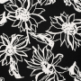 Tissu lin viscose Fleurs de tournesol Sunflowers, noir