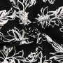 Tissu lin viscose Fleurs de tournesol Sunflowers, noir