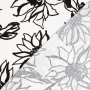 Viscose linnen sunflowers, wit