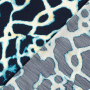 Viscose Mix Abstract, navy blue