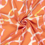 Viscose Mix Abstract, orange