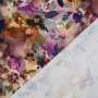 Viscose mix jersey dreamflowers, lichtbruin