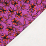 Viscose mix jersey Flower Lines, berry