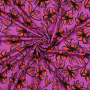 Viscose mix jersey Flower Lines, berry