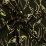 Tissu popeline viscose Oiseaux Birds, vert olive foncé