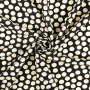 Tissu viscose popeline à pois dots, noir