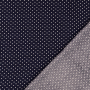 Tissu viscose popeline à points Mini, bleu marine