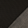 Tissu viscose popeline à pois Mini, noir