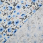 Viscose poplin lovely flowers, off-white
