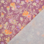 Viscose Popeline wildflowers, oudroze