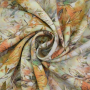 Tissu viscose popeline Feuilles Wonderful Leaves, vert