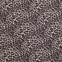 Tissu satin viscose Animal Print, beige