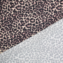 Tissu satin viscose Animal Print, beige