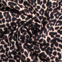 Tissu satin viscose Animal Print, beige