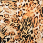 Viscose satijn Animal Skin, lichtorange