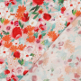 Viscose satijn Flower Dream, apricot