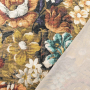 Viscose satijn Flower Dream, oranje