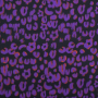 Tissu satin viscose Léopard Leo, noir
