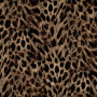 Tissu satin de viscose Leo Spots, marron