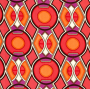 Viscose satijn Retro Dream, oranje