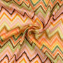 Viscose satin Zick Zack, apricot