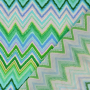 Viscose satin Zick Zack, green