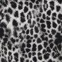 Tissu viscose strech Léopard Animal print, noir