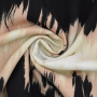 Tissu viscose stretch Tie Dye Blurred, noir