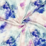 Viscose Stretch colour clouds, multicolour