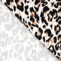 Viscose Stretch leo, gebroken wit