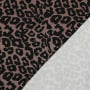 Viscose stretch luipaard, bruin