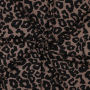 Viscose stretch luipaard, bruin