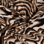 Viskose Stretch Zebra, creme