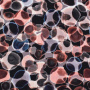 Viscose twill Circles, zwart