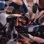 Viscose twill Circles, zwart