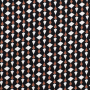 Tissu viscose sergé twill Vintage retro Géométrique Graphic, noir