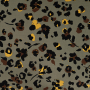 Viscose twill leo love, army green