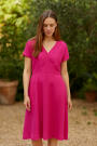 Viscose twill, lichtfuchsia