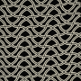 Tissu viscose sergé twill Vintage géométrique Retro Lines, noir