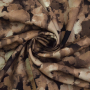 Tissu viscose sergé twill spots, marron