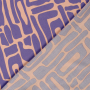 Viscose voile Abstract, paars